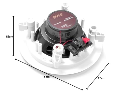 PYLE PDIC61RD - Coppia di altoparlanti stereo a