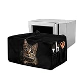 Xoenoiee Toaster-Ofenabdeckung mit Katzenmuster, strapazierfähig, staubdicht, Mikrowellen-Abdeckung...