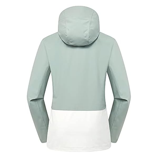 Kleurblokkerende winddichte waterdichte en ademende drie-in-één jas voor vrouwen