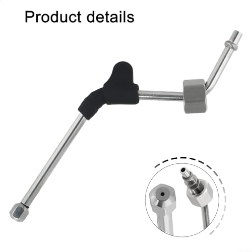 Varita de vapor para máquina de café, brazos de vapor para máquina de espresso para Gaggia 680 685, piezas de repuesto mejoradas para cafeteras espresso (1 agujero) - imagen 2