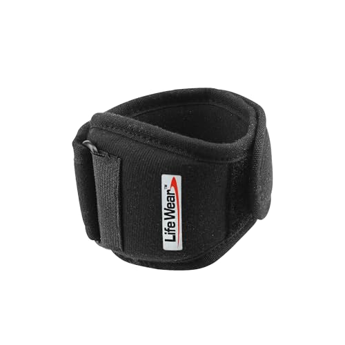 Image of LifeWear Tennis Elbow Brace for Pain Relief, Adjustable Elbow Band with Compression Pad, Forearm Support Strap for Gym, Tennis, Badminton, Golf and Other Sports, For Men and Women, Universal Size