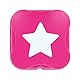 Anita y su mundo 37110103 - Stanzer Scrapbooking Magnet Stern 38 mm Farbe: Rosa Basic Scrapbooking Linie