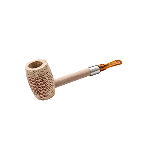 Free Boy 4 Pcs Corn Cob Tobacco Pipe Handmade Wooden Corn Cob Pipe for Smoking