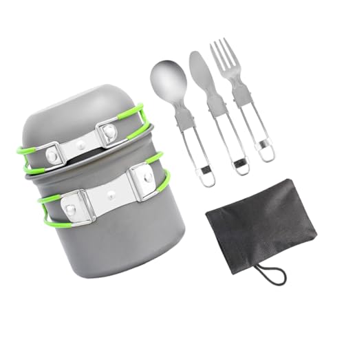 Kit ustensiles cuisine camping compact Toyvian avec housse incluse