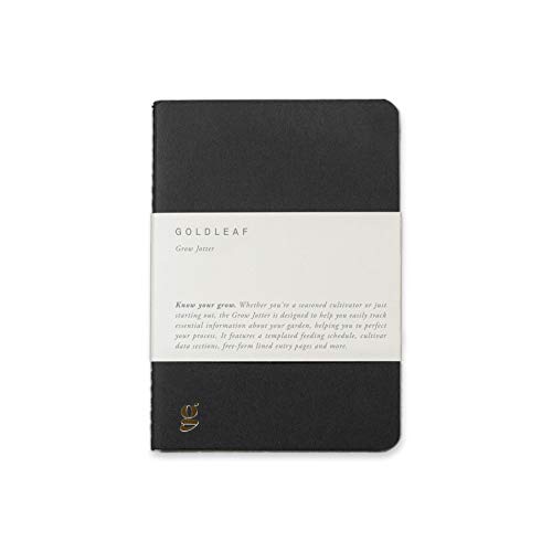 Carnet de culture de cannabis Goldleaf Grow A6 reliure premium