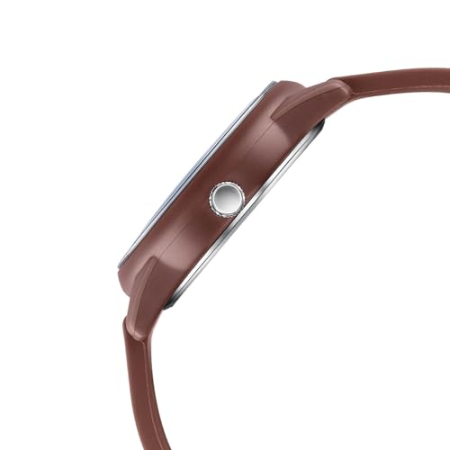 Image of SF Field with Quartz Analog Brown Dial Brown Silicon Strap Watch for Men - 77211PP05W