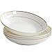 Soup Bowls Zestaw 4 talerzy ceramicznych, zestaw sztućców, kuchenka mikrofalowa, piekarnik i szafka do dezynfekcji, do owoców, sałatek, makaronów Pasta Bowls (Color : White, Size : 8.5 inch)