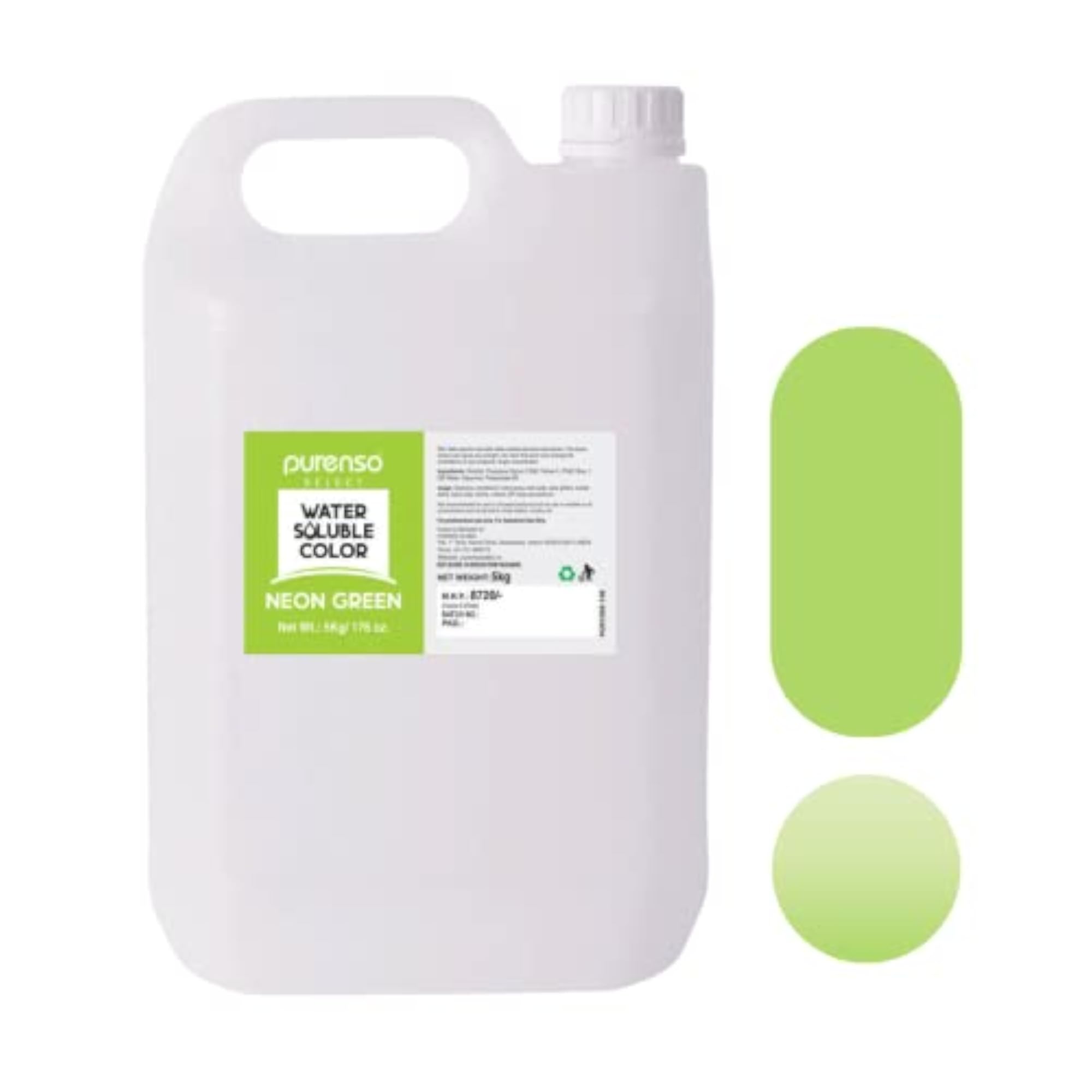 Neon Green Water Soluble Color, 5Kg for DIY Soap Making