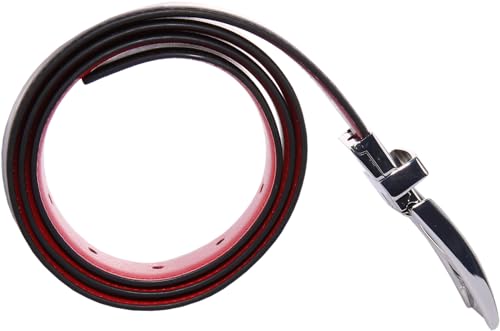 Men’s Genuine Leather Reversible Belt 1.25", 2 Sides Belts with Anti-Scratch Zinc-Alloy Adjustable Buckle3