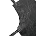 HEAVEN HUSH Genuine Leather Apron for Men, Adjustable Straps & Tool Pockets, Premium BBQ, Cooking, Blacksmith, Shop, Welding, Woodworking, Bartender Work Aprons (1 Pocket, Black)