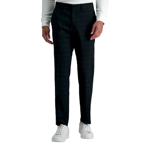 Kenneth Cole Men's Stretch Patterned Slim Fit Dress Pant