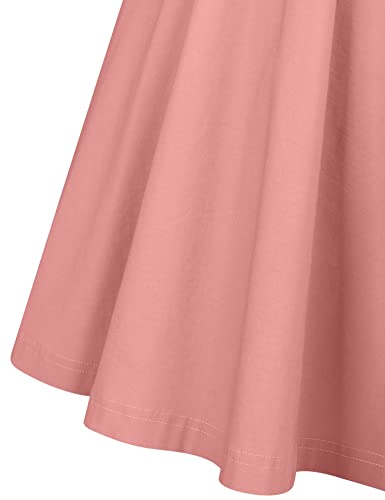 Image of GownTown Women's 1950s Vintage Dresses Short Sleeves Cocktail Stretchy Party Dresses with Pocket