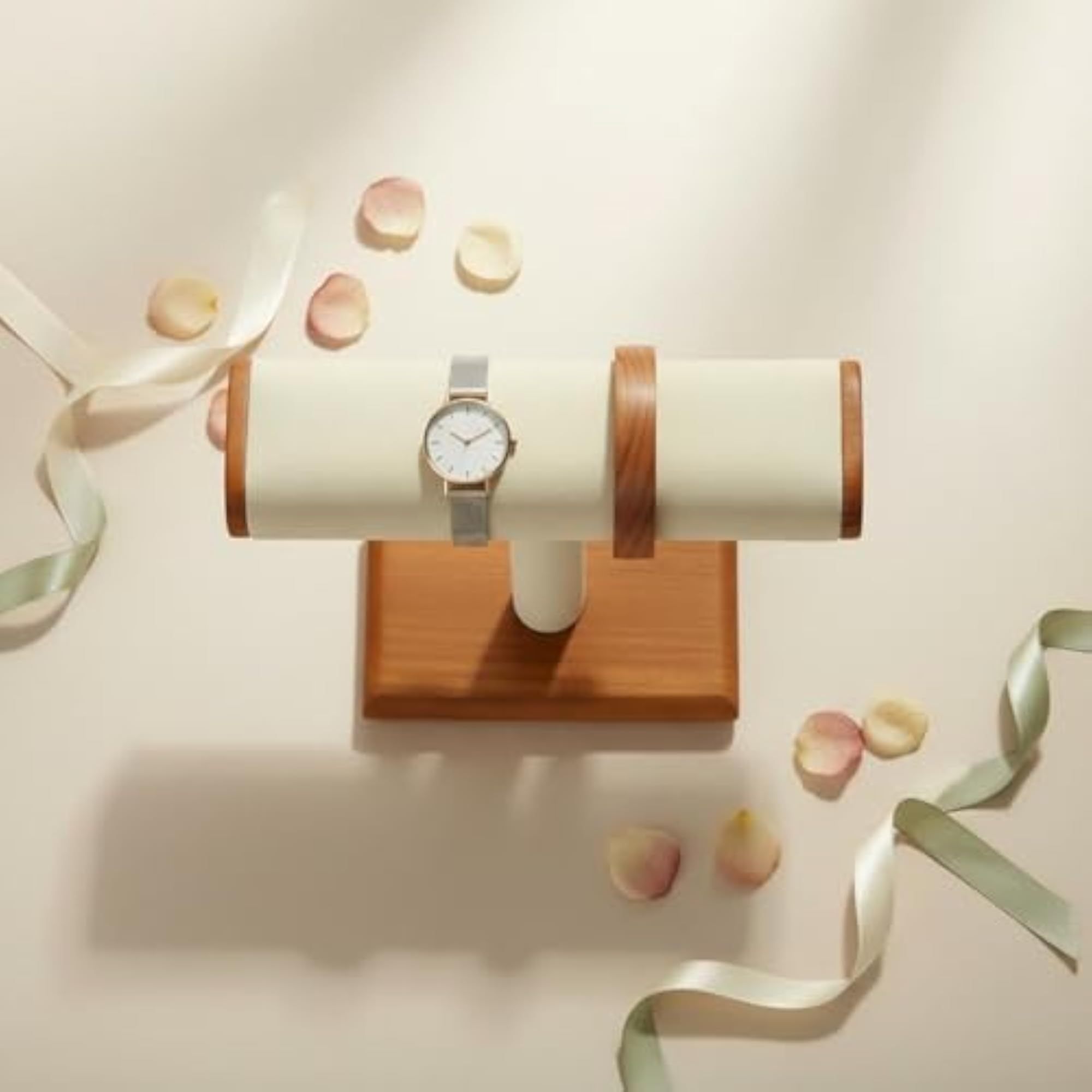 Crossbar Bracelet Holder, Multi-Functional Wooden Watch Stand
