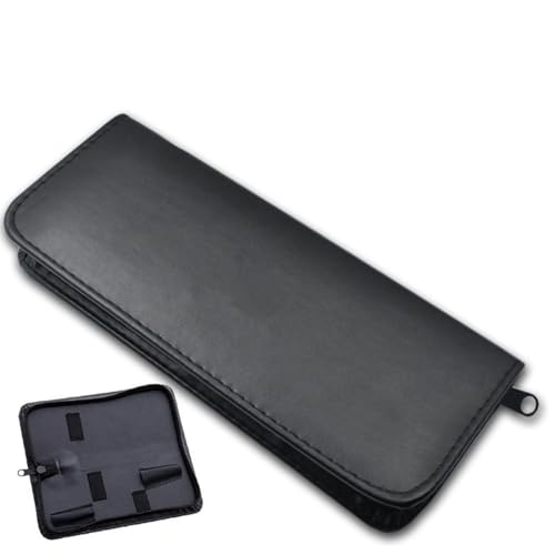 KSJEHW Étui Ciseaux Coiffure Sac Étui pour Ciseaux de Coiffeurs Sac d'étui d'outils de Salon Boîte en Cuir Professionnelle de Tirette de Tirette d'outil de Ciseaux...
