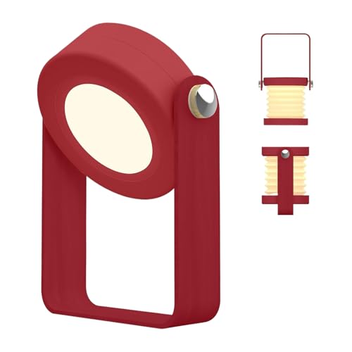 Jiwyunlu Lampada Notturna Pieghevole | Illuminazione Versatile 2 Modalità 2W 1200mAh - Lampada da Scrivano Pieghevole e Laterna,Per Camera Da Tenda Giardino Ufficio E Campeggio