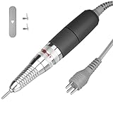 Nail Drill Handpiece for UP200 Machine, Compatible with KUPA KP55, KP60, KP5000, HoMove 35000RPM Professional Electric Nail File Handle Replacement 3 Pins, Low Noise and Comfortable (Only Handpiece)