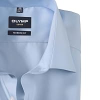 Olymp Herren Langarmhemd - Luxor Modern Fit, Gr.43, Farbe 63 hellblau – Ansicht 2