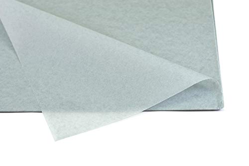 Creativery Papel de seda, 50 x 75 cm, 10 hojas, diseño decorativo, multicolor, color plateado claro, gris 012H