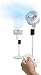 SNAG Ventilatore a Piantana Silenzioso con Telecomando - Display Digitale Touch, Timer 12 Ore, Potente Motore 50W, Con Aromaterapia, Pale Aerodinamiche, Oscillazione 65°, Inclinazione 90° immagine