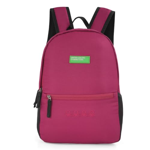 Image of United Colors Of Benetton 12 Litres Citron Unisex 3 Compartment Backpack (Wine)