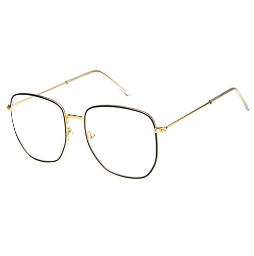 Shiratori Unisex Sunglasses Fashion Gold Brown Drive Holiday Square Non-Polarized UV400