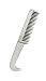Perri's Aluminum Pulling Comb/Hoof Pick, Aluminum, One Size
