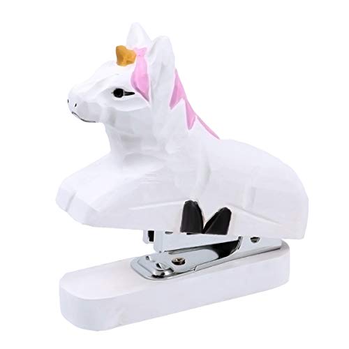 Grapadora Con Forma De Animal Unicornio Útiles Escolares Lindos Material Oficina Portátil Pequeña
