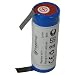 Produktbild Trade-Shop Premium Li-Ion Akku 3,6V/3,7V 1400mAh 18500-Zelle 52mm x 18,5mm mit U-Lötfahnen 5mm