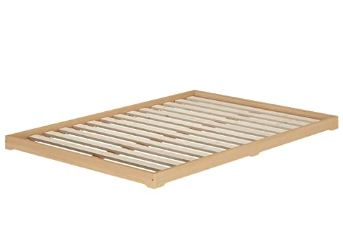 Niederflurbett Studentenbett Teenagerbett 140x200 Buche Massivholz mit wählbarem Zubehör V-60.66-14Rollrost inkl. Niederflurbett Studentenbett Teenagerbett 140x200 Buche Massivholz mit wählbarem Zubehör V-60.66-14Rollrost inkl.