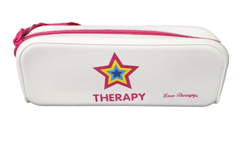PRESTIGE & DELUXE Sac à main en silicone Love Terapy Pool Over Blanc pour école de bureau + cadeau porte-clés pailettes, multicolore, S