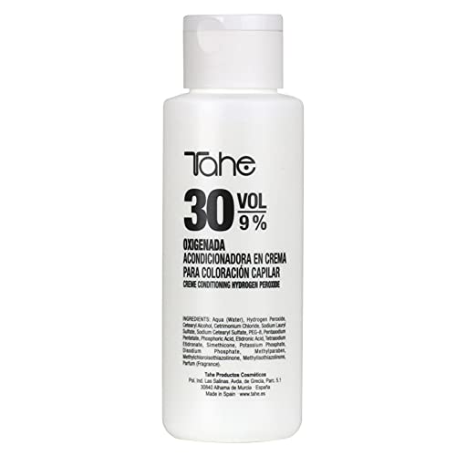Tahe Oxigenada Acondicionadora activadora del color en Crema para Coloración Capilar, 100 ml (30 Vol.)