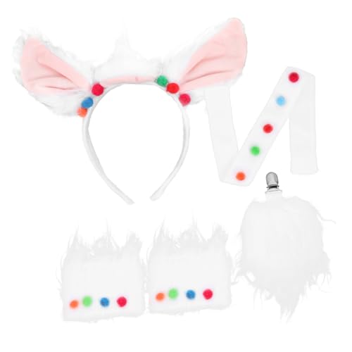 SAFIGLE 1 Juego De Diadema Con Orejas De Alpaca Diadema Con Orejas De Ardilla Diadema Con Orejas De Vaca Diadema Con Orejas De Falsa Diadema Con Orejas De Cordero Diadema Con
