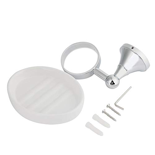 High-End Elegance Brass Material Soap Dishes Wall Mounted Corrosion-Resistance Chrome-Plated Vintage Shower Ceramic Soap Dish Holder For Bathroom #TOP1