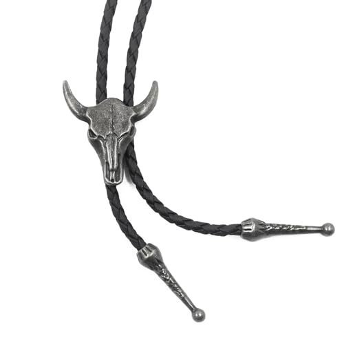 Image of Luckyvestir Bolo Tie for Men Women Kids, Mens Bolo Ties Western with Leather Strap, Accessories for Halloween Costume Shirts