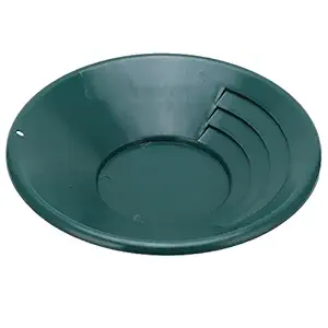 Set of 2 Gold Pan, Gold Washing Tray 350mm Gold Panning Tray with 90 degree Shallow Groove for Creeks for Mountainous Areas for Rivers