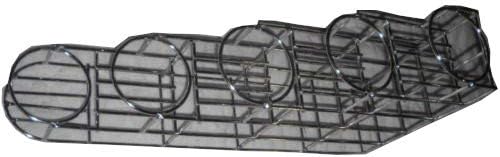 5 Bottle Rack Fifths or Syrup Stainless 5000307