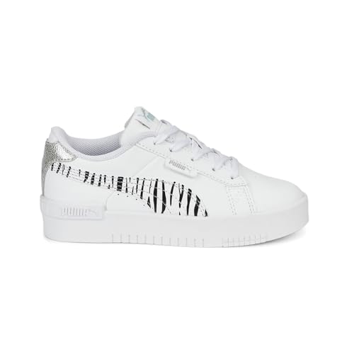 PUMA Kids Girls Jada Roar Lace Up Sneakers Shoes Casual - Black, White
