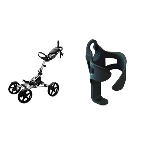 Chariot de golf Clicgear 8.0+ argent avec porte-gobelet XL