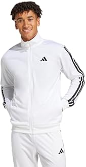 adidas Men's 3 Stripes Tricot Regular Track TOP