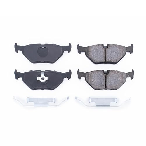 Image of PowerStop Rear Brake Pads for BMW 318i 1991-98 |318is 1991-98 |318ti 1995-98 |320i 2001-05 |323Ci 2000 |BMW 323i 1998-00 - Z17 Ceramic Brake Pads with Installation Hardware, 17-396
