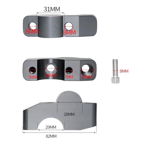 Guidon Riser Moto Titanium Rehausseur Support Extension