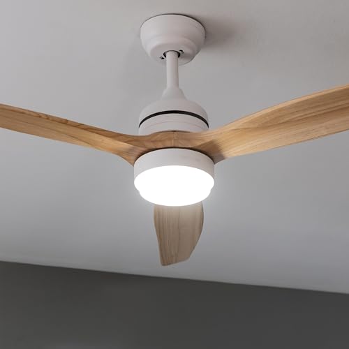 Cecotec - Deckenventilatoren mit Licht EnergySilence Aero 5275 LightWood, 132 cm mit 40W DC-Motor, Fernbedienung, Doppelhöhe-LED, Timer… – Ansicht 6