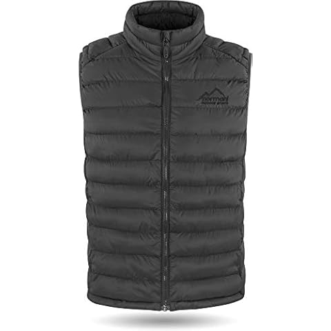 normani Herren Wattierte Steppweste winddichter Bodywarmer Winterweste Outdoor-Funktionsweste Ärmellos Cover