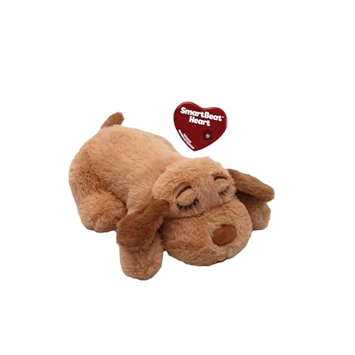 Snuggle Puppy Junior, Heartbeat Puppy Toy for Small Breeds, Smaller Plush Dog Toy with Real-Feel...