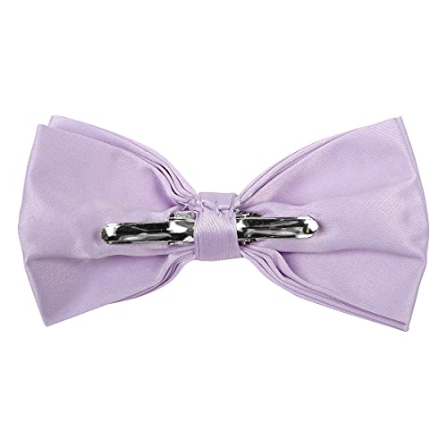 Image of boxed-gifts Mens Clip On Bow Tie - Solid Color Bowties for Men