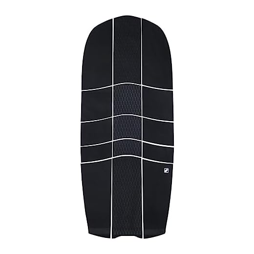EVURU Windflügel-Tragflügelboot Surf Wingboard SUP Foilboard Deck Teppiche Pad Set Eva Nonslip Traction Front Tail Grip Geschwindigkeit (Color : Black)