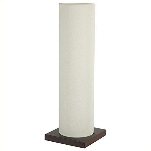 ORIENTAL FurnitureLMPOLV-Walnut 19" Oliva Shoji Lamp, 10" x 10" x 17", Walnut