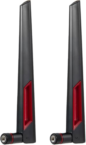 Eifagur WiFi 7 Antenna Omnidirectional RP-SMA Male Antenna Compatible with PC Desktop Computer Gaming Motherboard WiFi 7 ASUS Router, 2-Pack