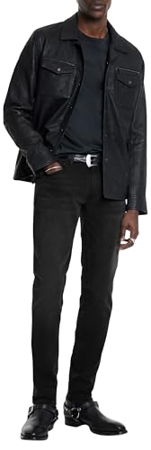 John Varvatos Men's Skinny Fit Jean in Dark Wash3