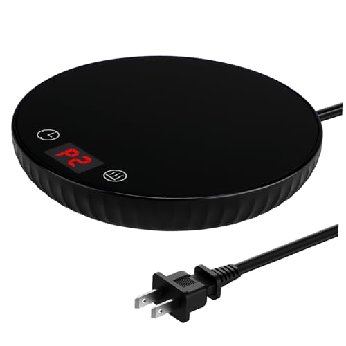 BRIGHTFUFU Thermostatic Coaster Electric Mug Warmer Heating Cup Pad for Office Warm Coasters for Home